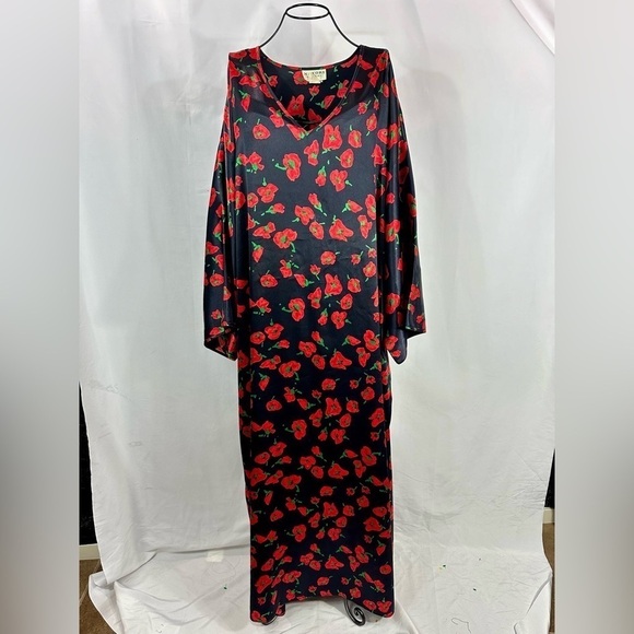 Vintage Natori Classics floral kimono kaftan size 2x - Picture 1 of 9